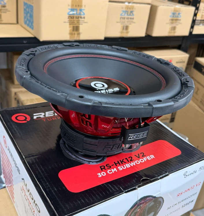 GŁOŚNIK BASOWY SUBWOOFER SAMOCHODOWY REISS AUDIO HK12-V2 30 CM 12" 350W RMS