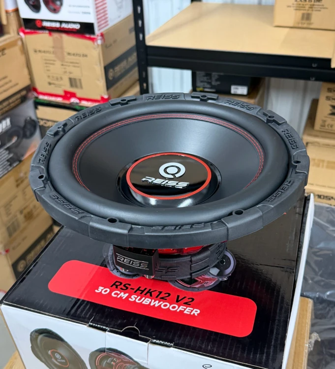 GŁOŚNIK BASOWY SUBWOOFER SAMOCHODOWY REISS AUDIO HK12-V2 30 CM 12" 350W RMS