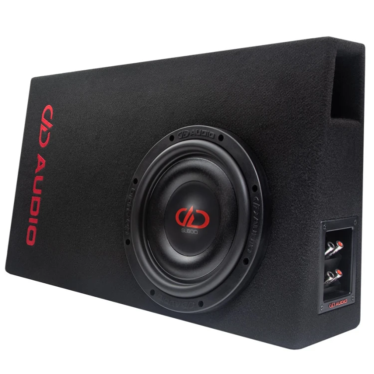 DD Audio LE-SL600T to kompaktowa skrzynia basowa Slim z subwooferem SL600, zapewniająca mocny i precyzyjny bas przy minimalnym wykorzystaniu przestrzeni w samochodzie.