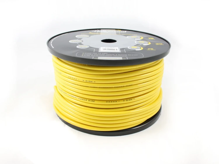 Kabel zasilający Car Audio Hollywood CCA PC-Y8 8GA 8,5 mm² żółty 1 m.jpg